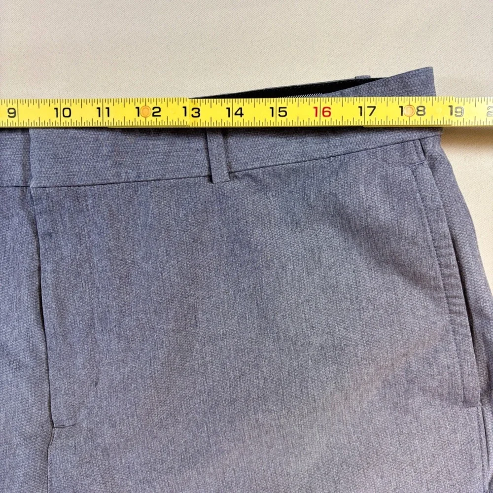 Nike Golf Shorts Mens 38 Blue Grey AJ5495-015 Dri-FIT Flat Front Athletic Casual